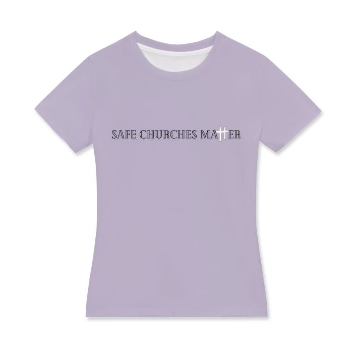 Safe Churches Matter Women's Crew Neck T-Shirt - Image 15