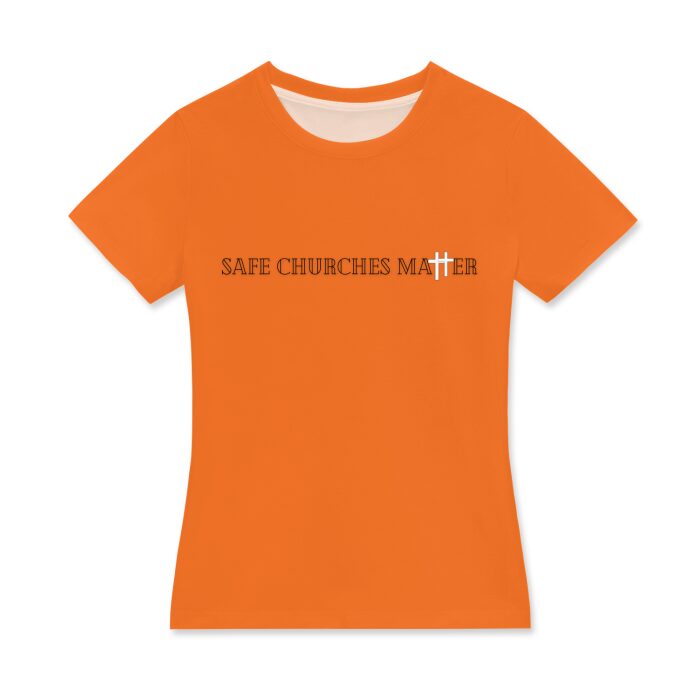 Safe Churches Matter Women's Crew Neck T-Shirt - Image 19