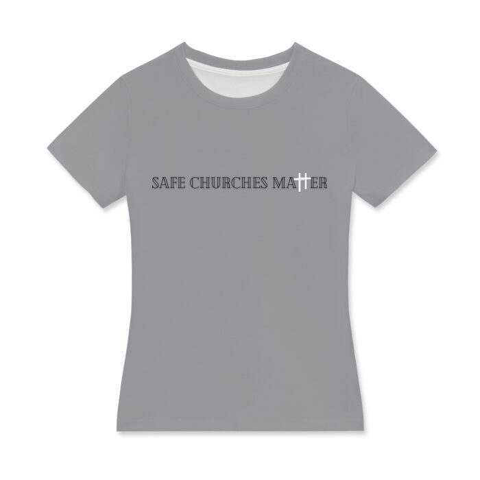 Safe Churches Matter Women's Crew Neck T-Shirt - Image 13