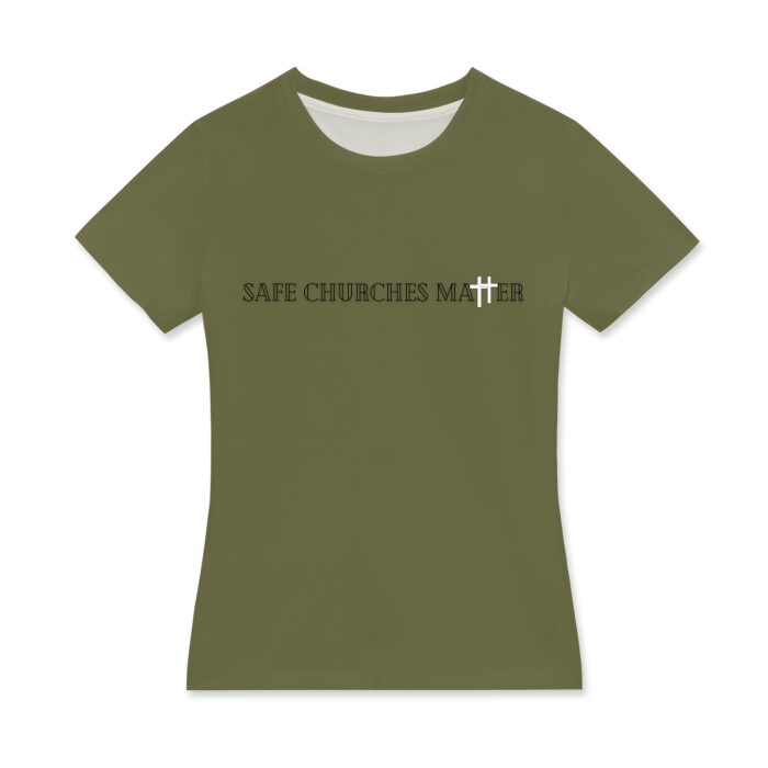 Safe Churches Matter Women's Crew Neck T-Shirt - Image 23