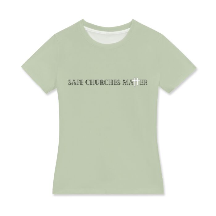 Safe Churches Matter Women's Crew Neck T-Shirt - Image 5