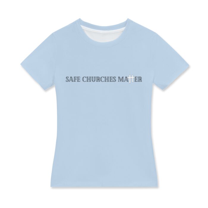 Safe Churches Matter Women's Crew Neck T-Shirt - Image 7