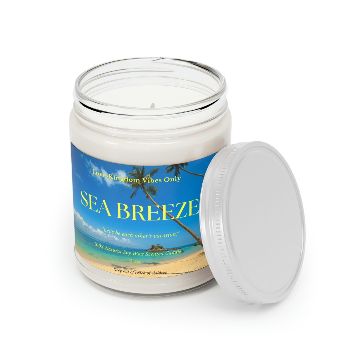 Sea Breeze LVK Candle, 9oz - Image 3