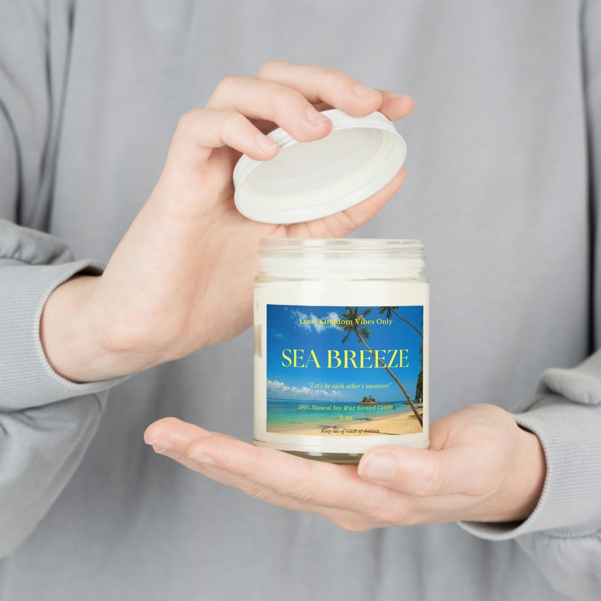 Sea Breeze LVK Candle, 9oz - Image 6
