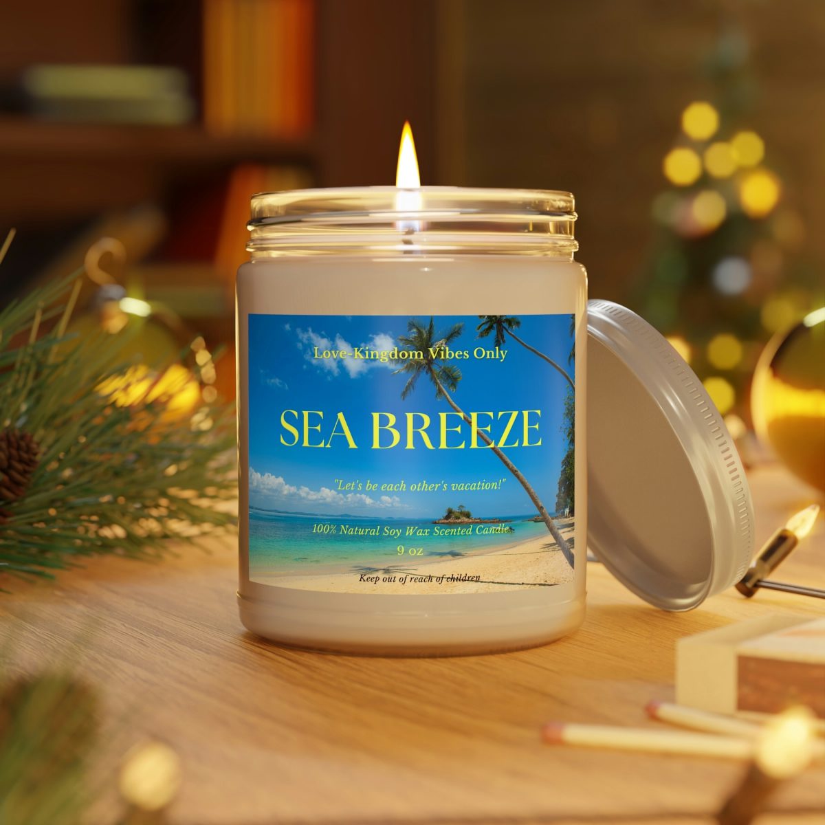 Sea Breeze LVK Candle, 9oz - Image 7