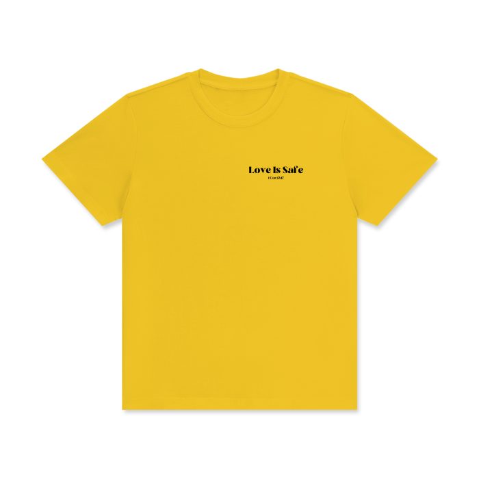 Love is Safe Signature Cotton T-Shirt - Image 8