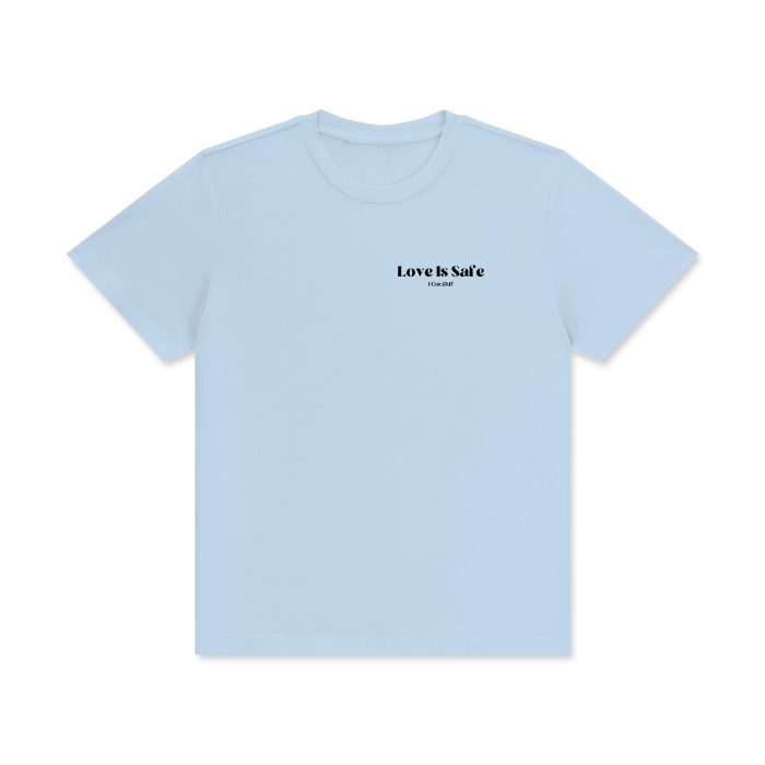 Love is Safe Signature Cotton T-Shirt - Image 6