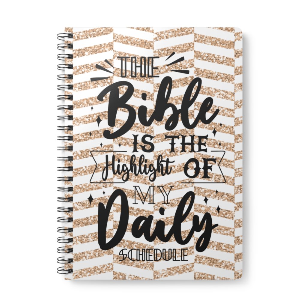 Bible is my highlight gold bible study journal