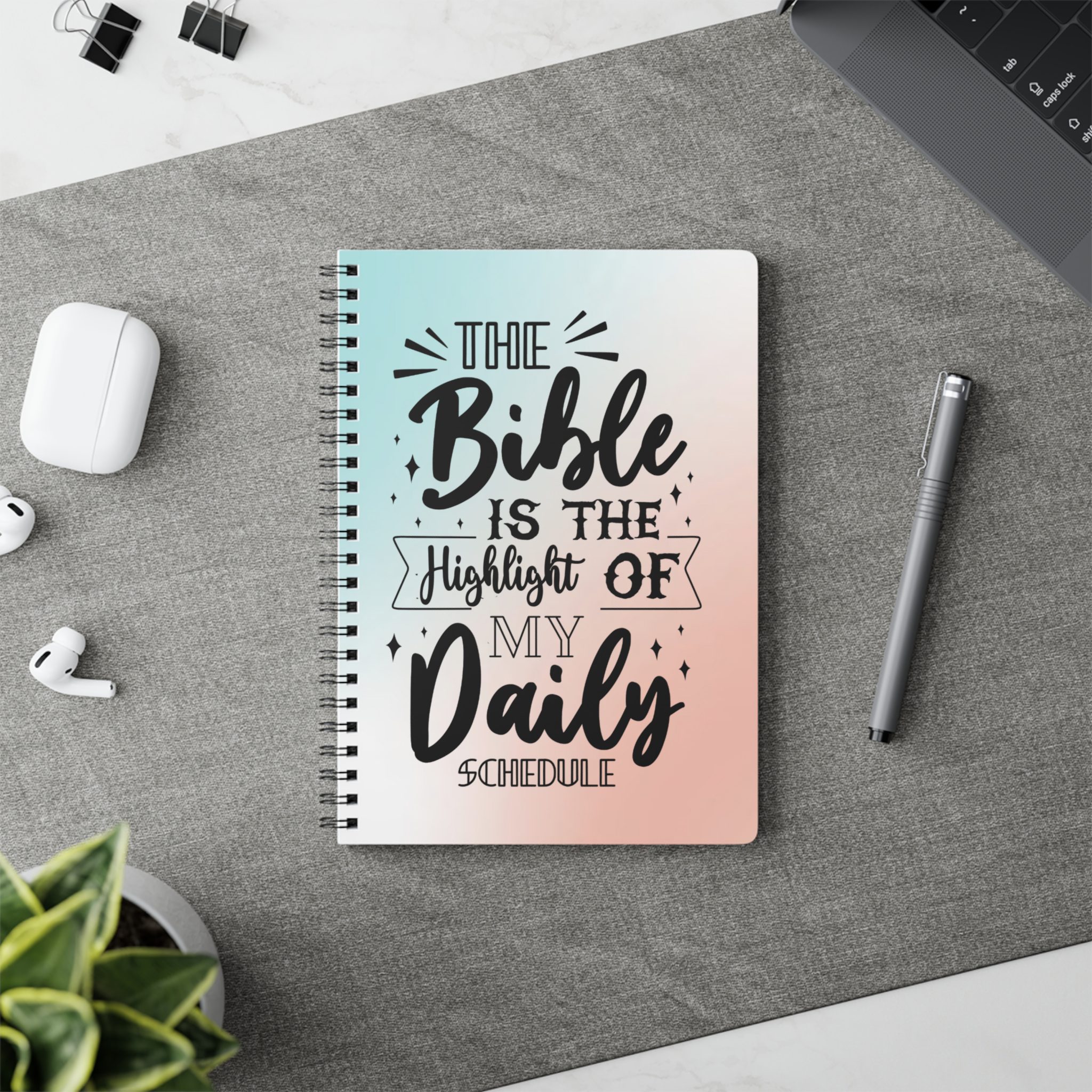 Bible is the highlight S.O.A.P Bible Study Journal For Women 8x11 (LKV gradient) - Image 2