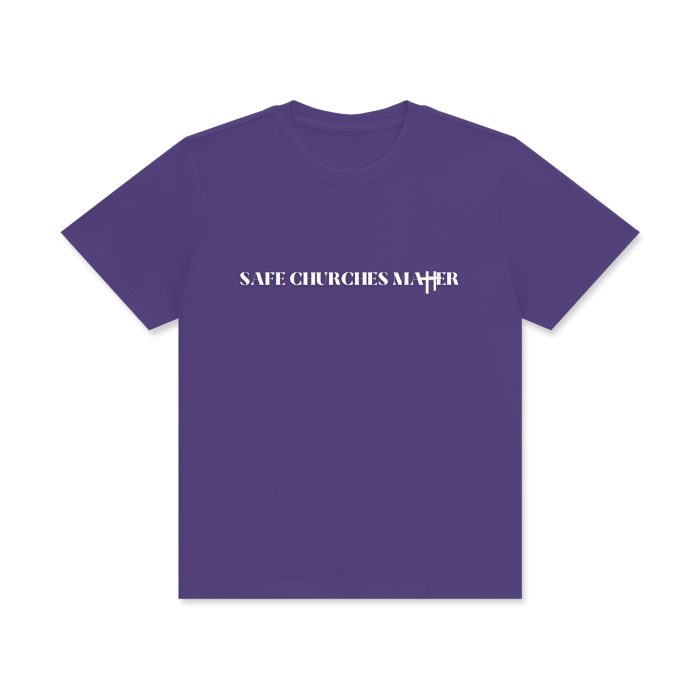 Safe Churches Matter Cotton T-Shirt (Dark) - Image 6