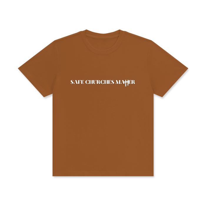 Safe Churches Matter Cotton T-Shirt (Dark) - Image 4