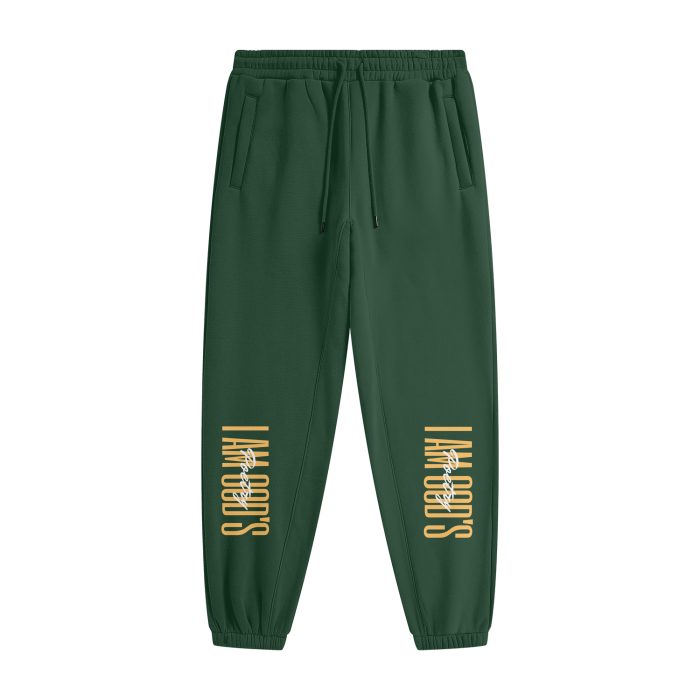 I Am God's Poetry Joggers (Yellow Lettering) - Image 5