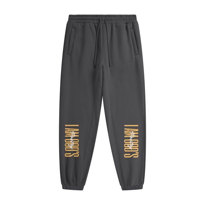 I Am God's Poetry Joggers (Yellow Lettering) - Image 9