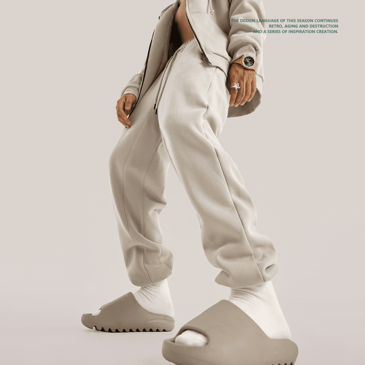 Streetwear Unisex Fleece Joggers - Image 11