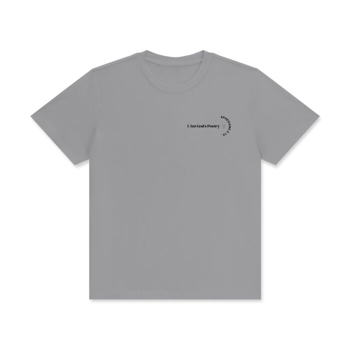I Am God's Poetry Signature Cotton T-Shirt (Light) - Image 15