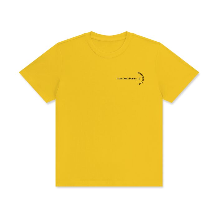 I Am God's Poetry Signature Cotton T-Shirt (Light) - Image 11