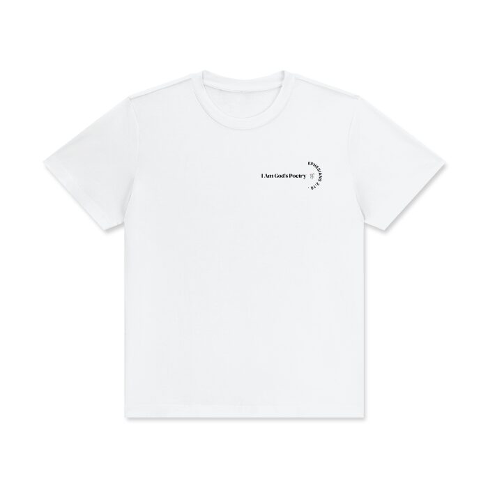 I Am God's Poetry Signature Cotton T-Shirt (Light) - Image 23