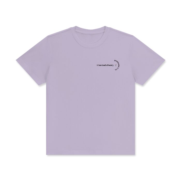 I Am God's Poetry Signature Cotton T-Shirt (Light) - Image 13
