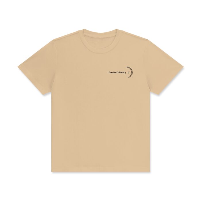 I Am God's Poetry Signature Cotton T-Shirt (Light) - Image 9