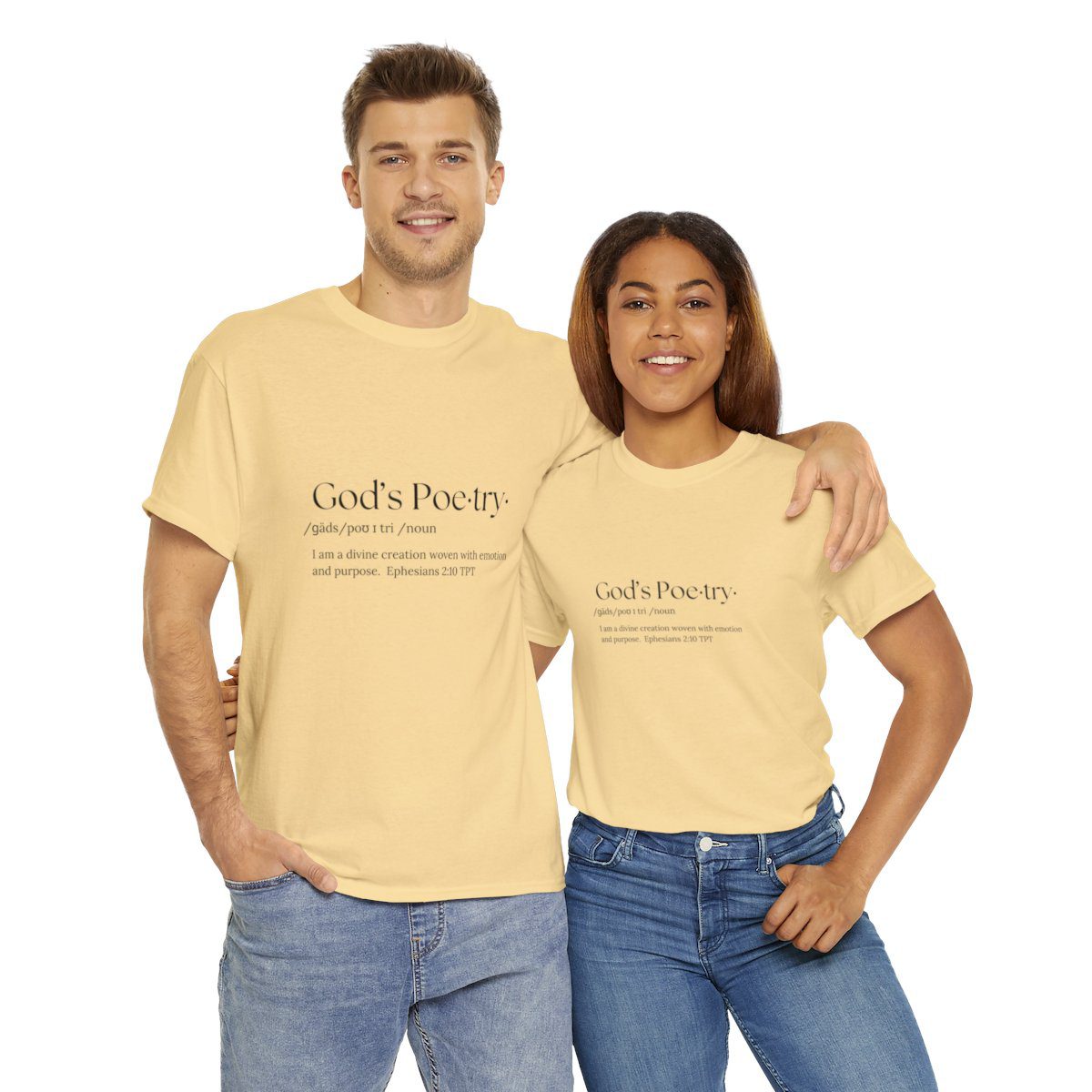 I Am God's Poetry Definition Unisex Heavy Cotton Tee