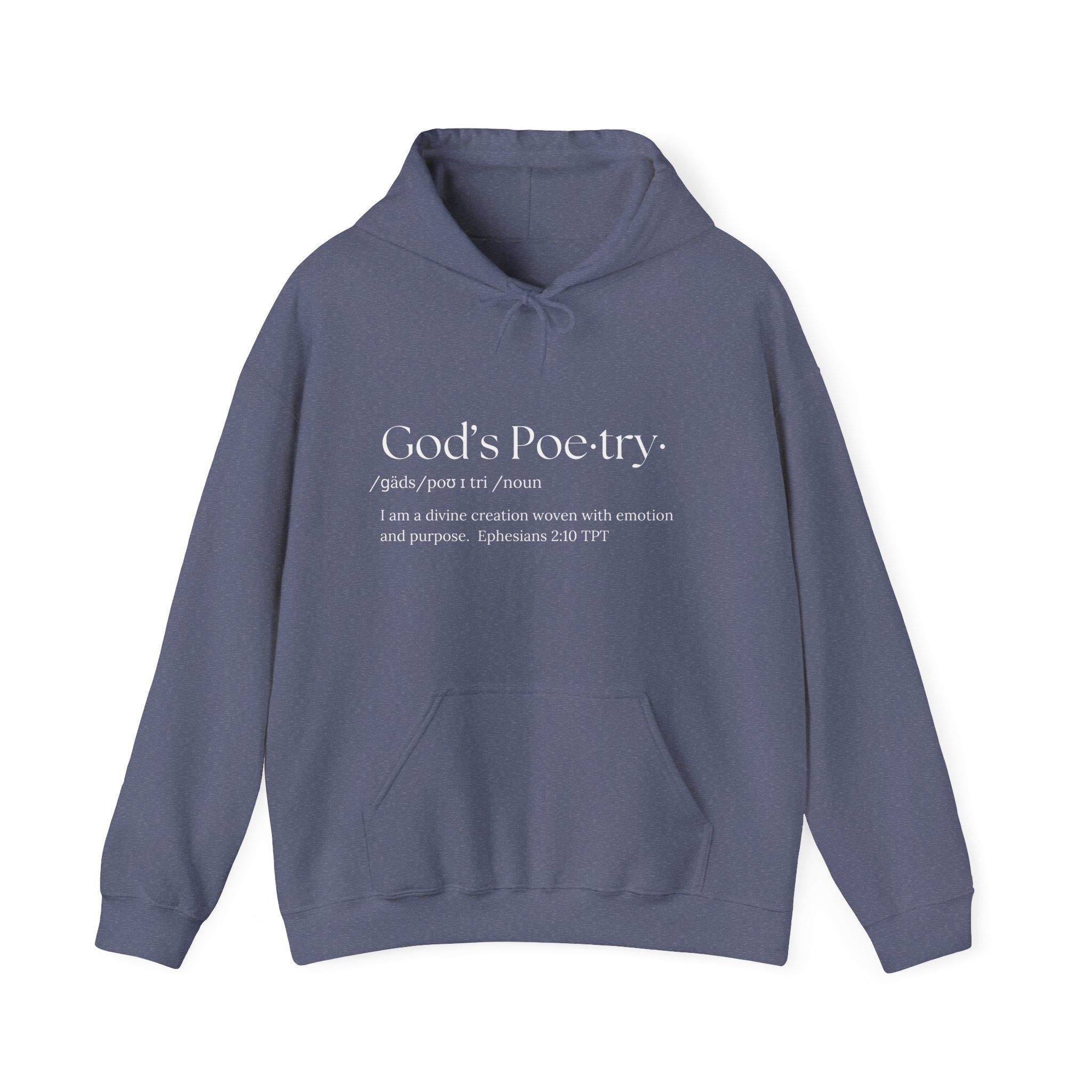 I am God's Poetry Unisex Heavy Blendâ„¢ Hooded Sweatshirt - Image 45