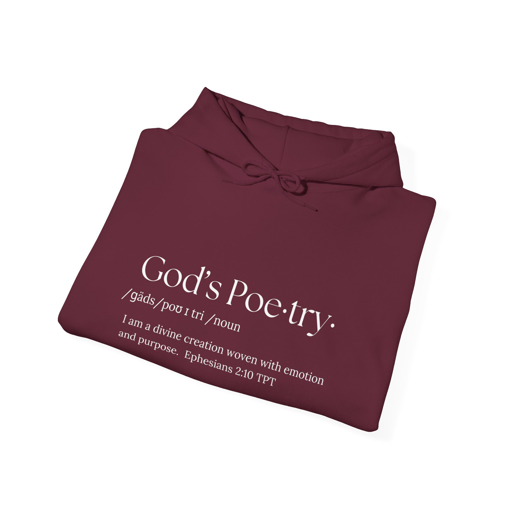 I am God's Poetry Unisex Heavy Blendâ„¢ Hooded Sweatshirt - Image 8