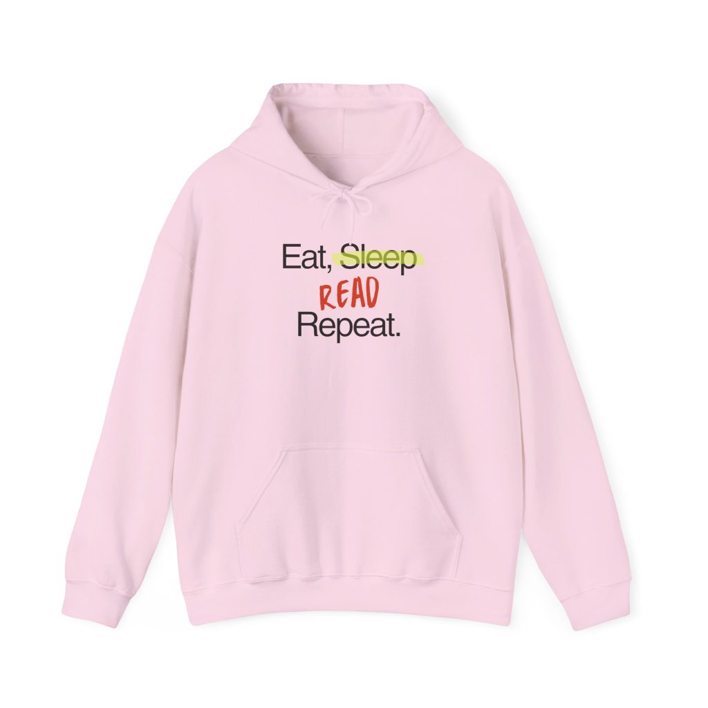 Eat Sleep Read Bookworm Graphic Hoodie, Reading Lover Gift, Literary Apparel, Cozy Bookish Sweater, Librarian Present,
