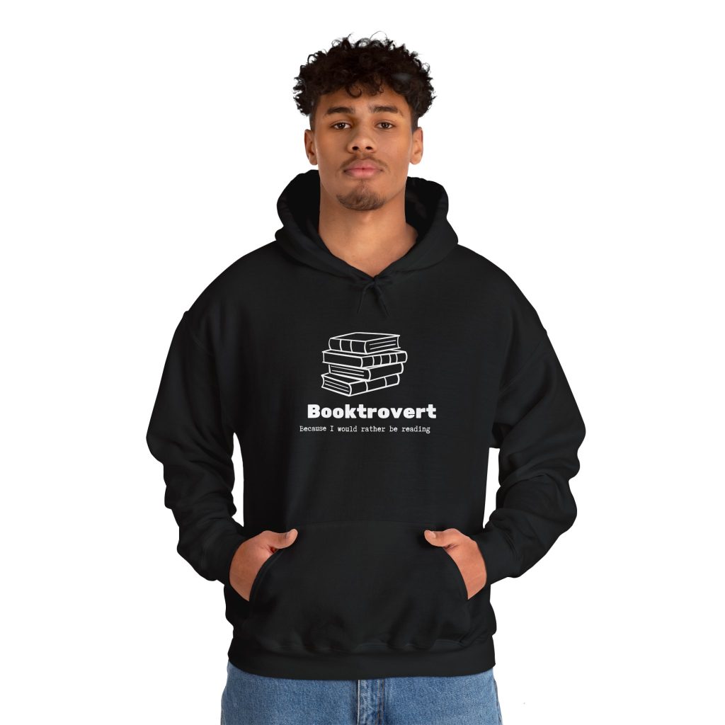 Booktrovert 3 Hoodie - Introvert Book Lover Pullover, Bookworm Gift, Reading Sweatshirt, Book Nerd Present, Literary Apparel