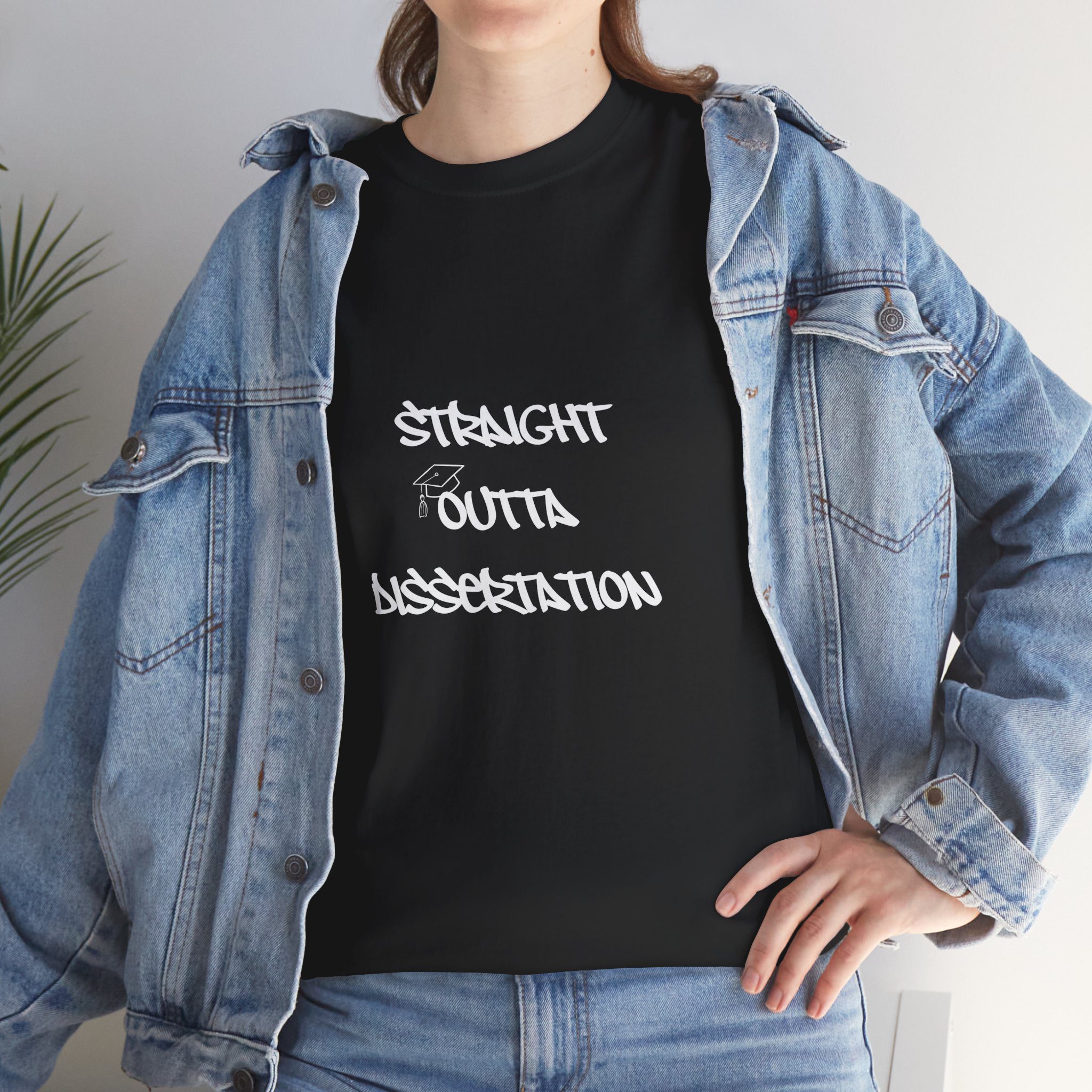 Straight Outta Dissertation TShirt, College Graduation Gift - Image 7