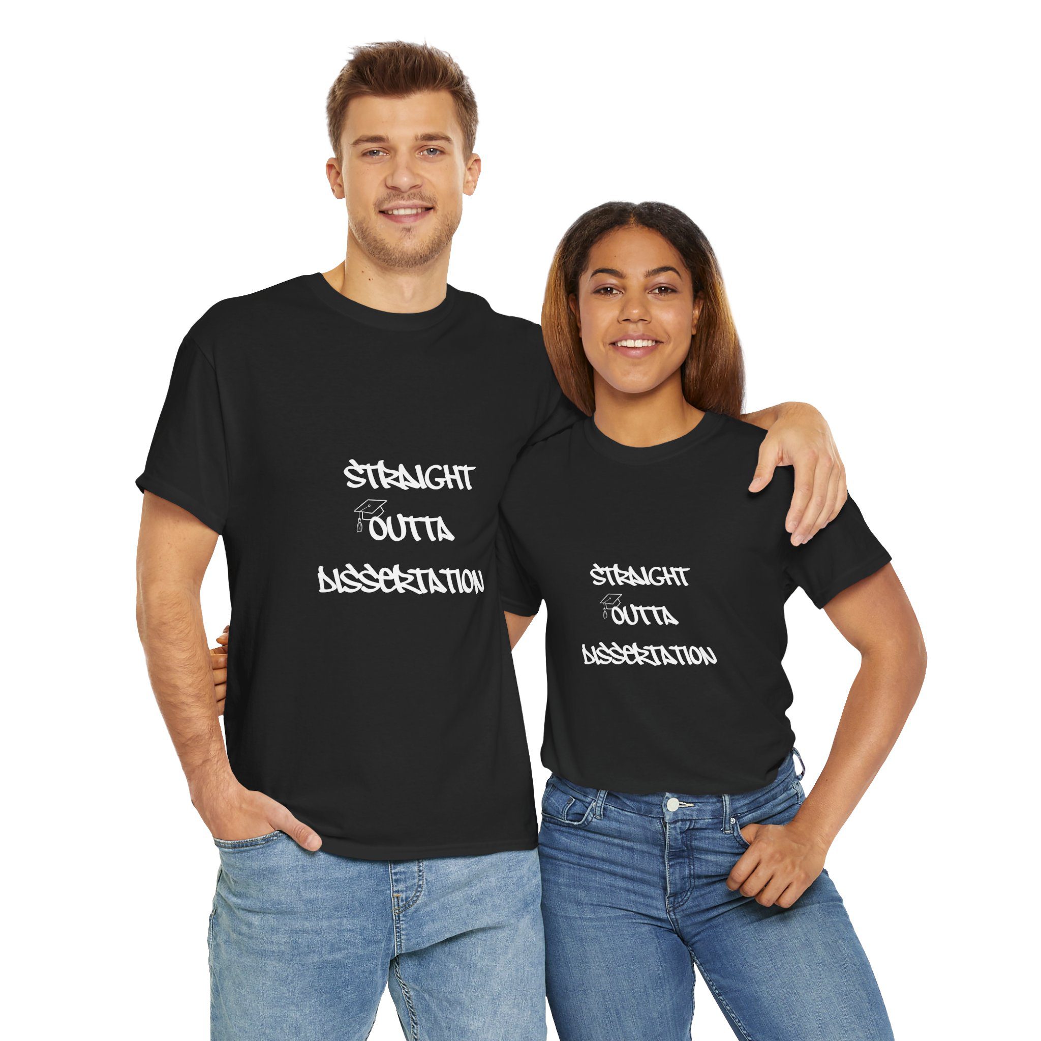 Straight Outta Dissertation TShirt, College Graduation Gift - Image 5