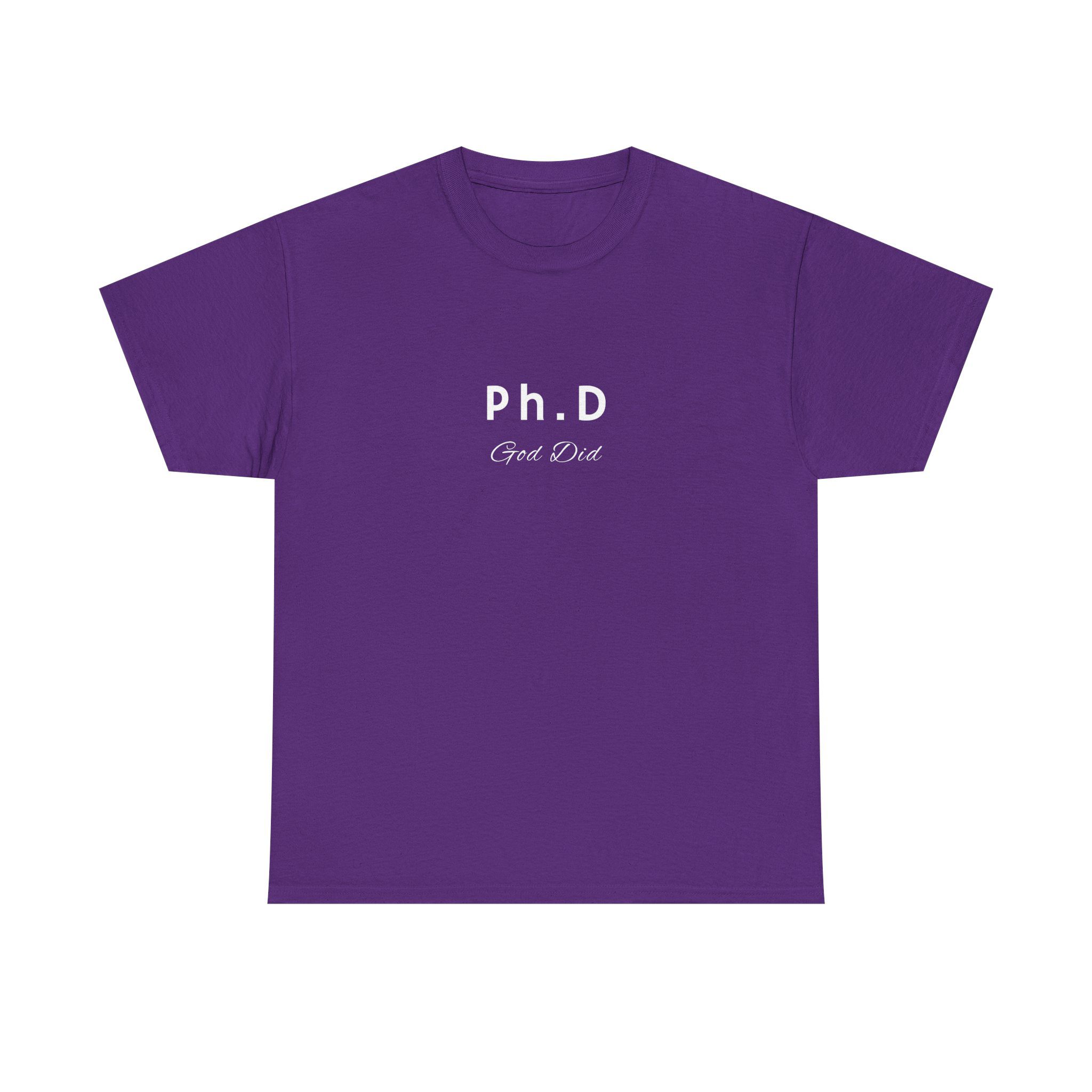 Ph D God did tshirt graduation gift idea Unisex Tee, Graduation Gift, Funny Graduation Shirt, College Graduation Present, Graduation Apparel - Image 9