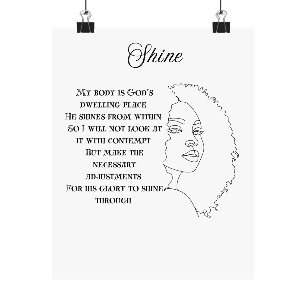 Shine Matte Vertical Posters