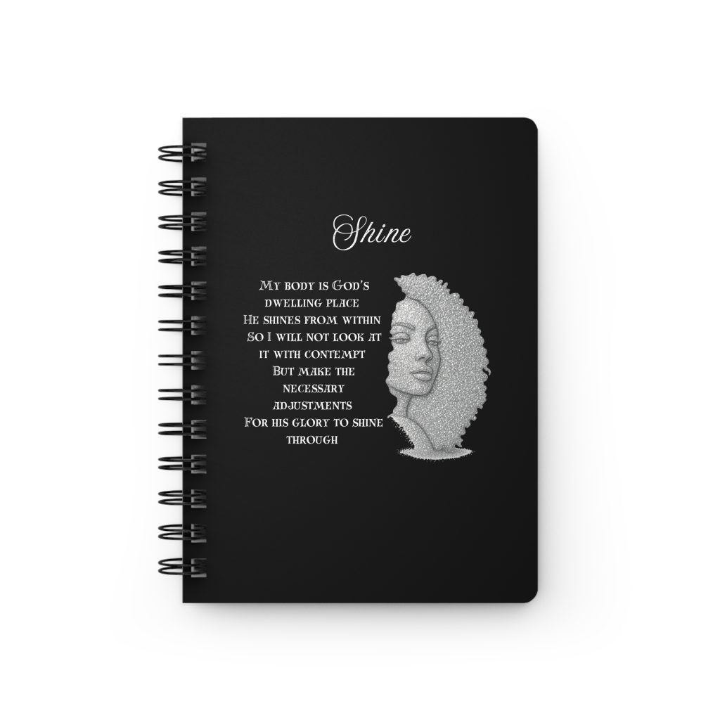 Shine poem Spiral Bound Journal