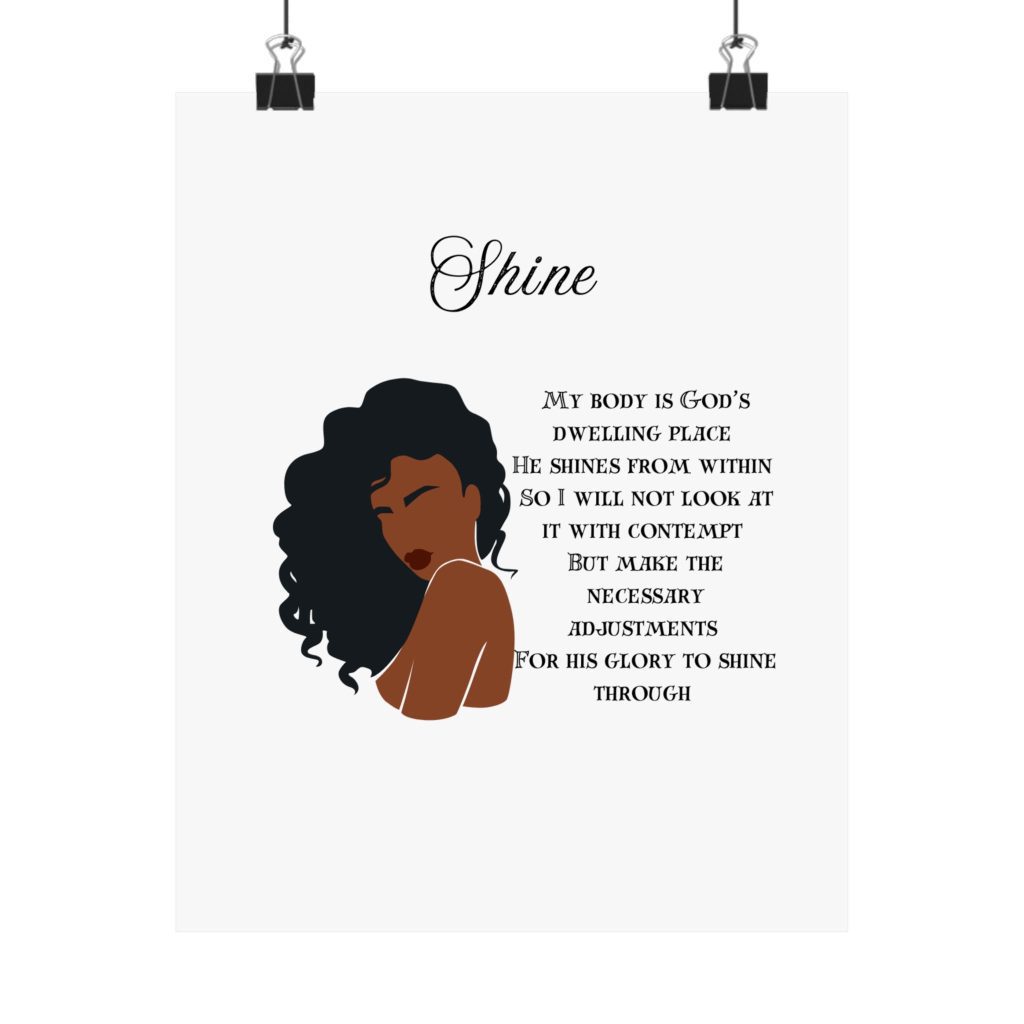 Shine Matte Vertical Posters