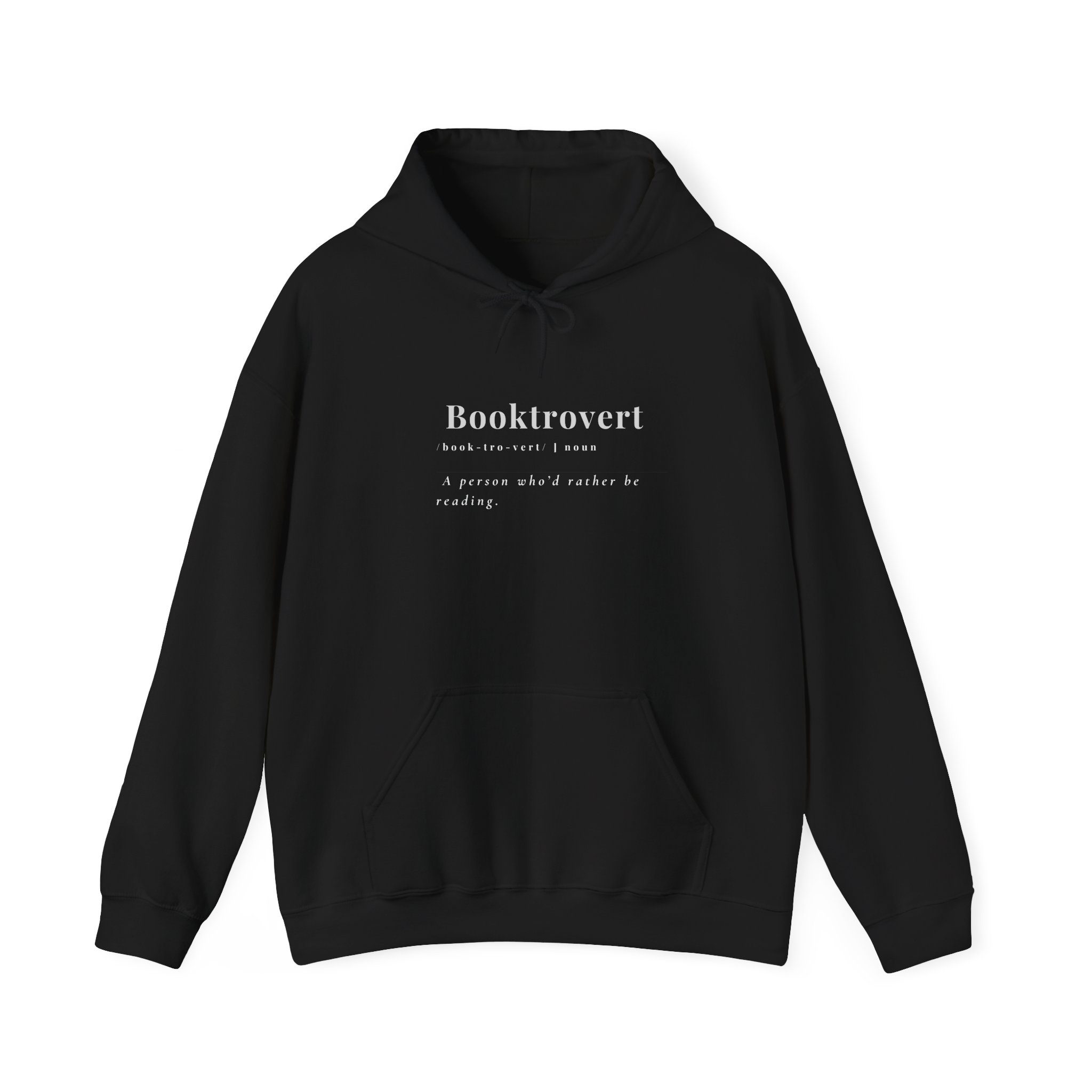 Booktrovert 1 Heavy Blend Hoodie, Book Lover Gift, Introvert Reading Sweatshirt, Literary Nerd Jumper, Librarian Present
