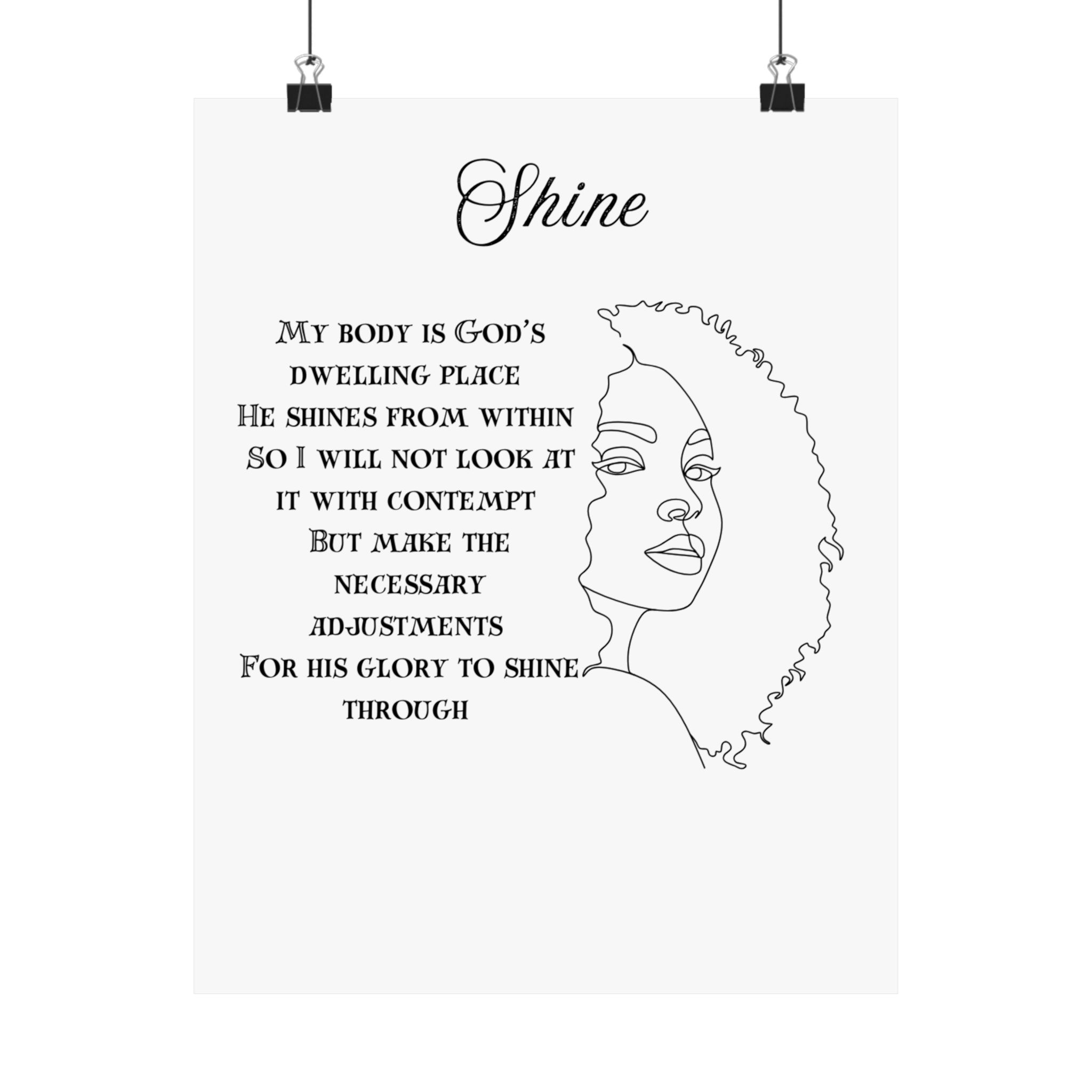 Shine Matte Vertical Posters - Image 5