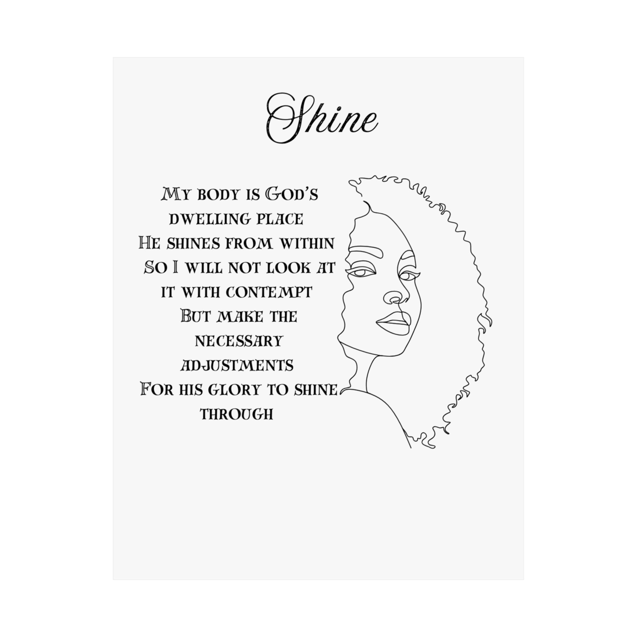 Shine Matte Vertical Posters - Image 6