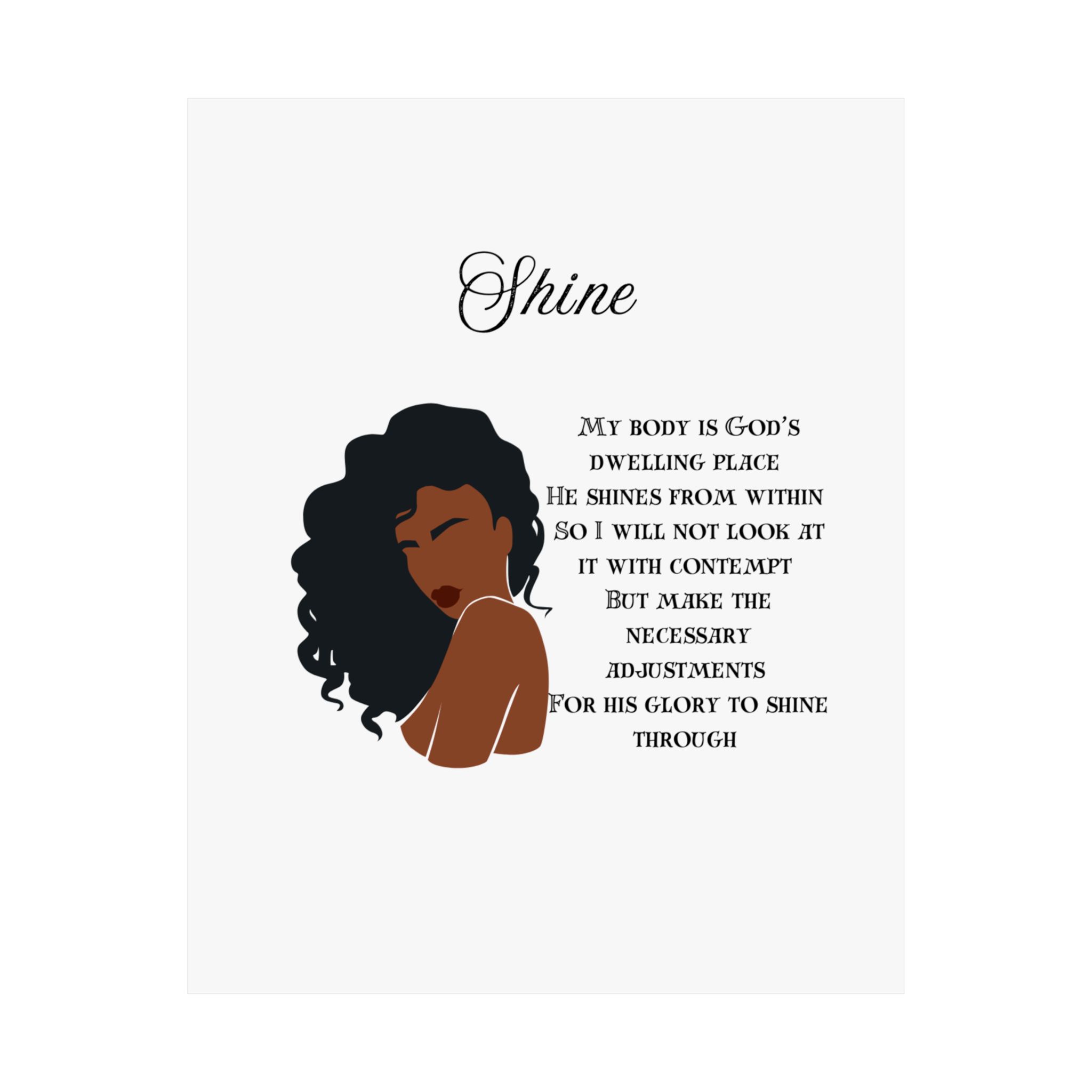 Shine Matte Vertical Posters - Image 2