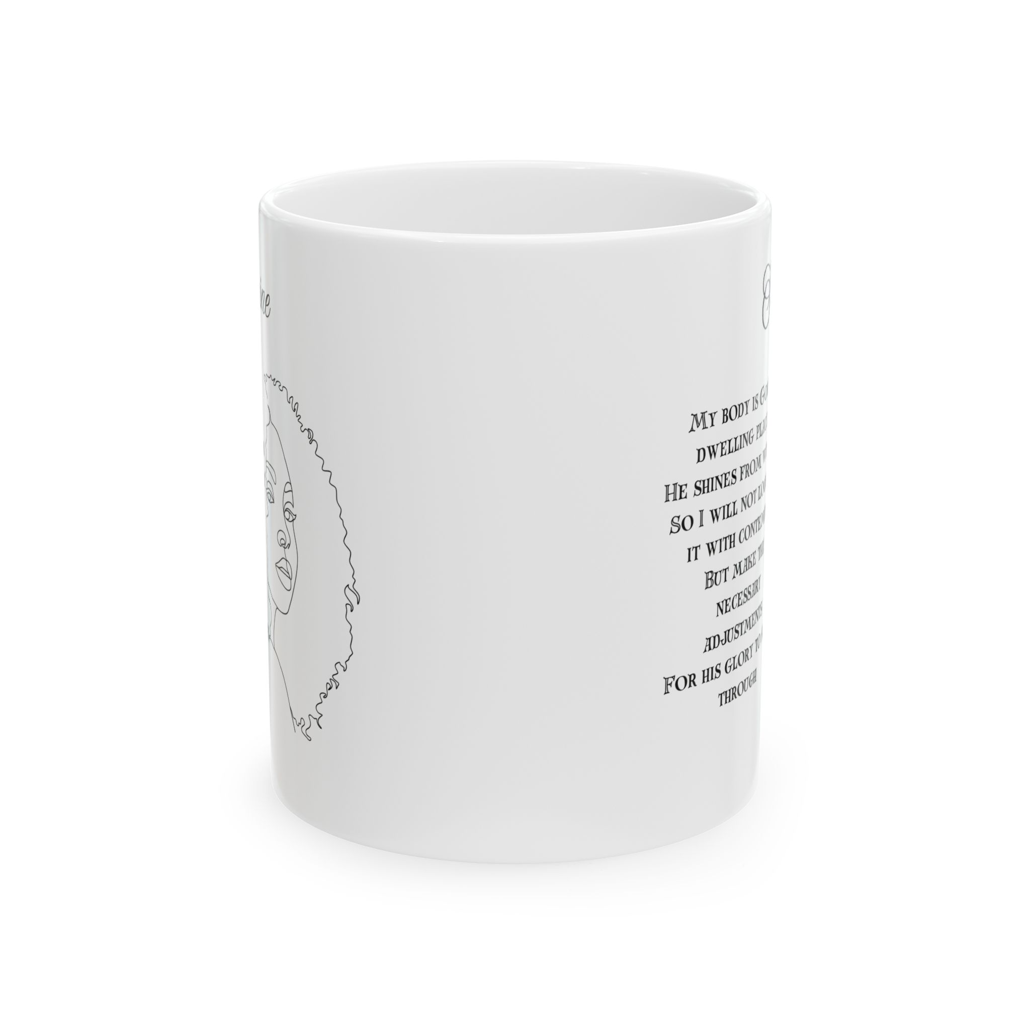 Shine White Ceramic Mug, (11oz, 15oz)