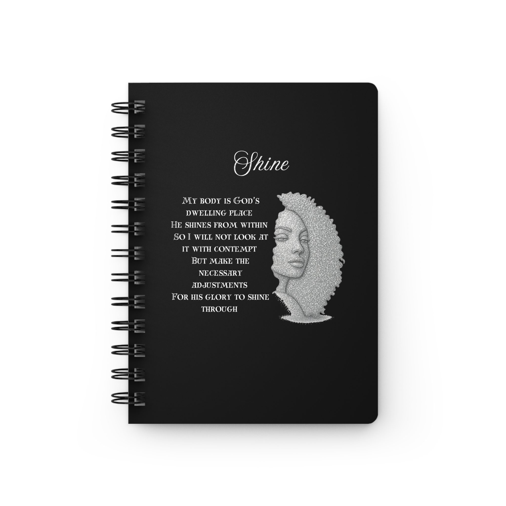 Shine poem Spiral Bound Journal