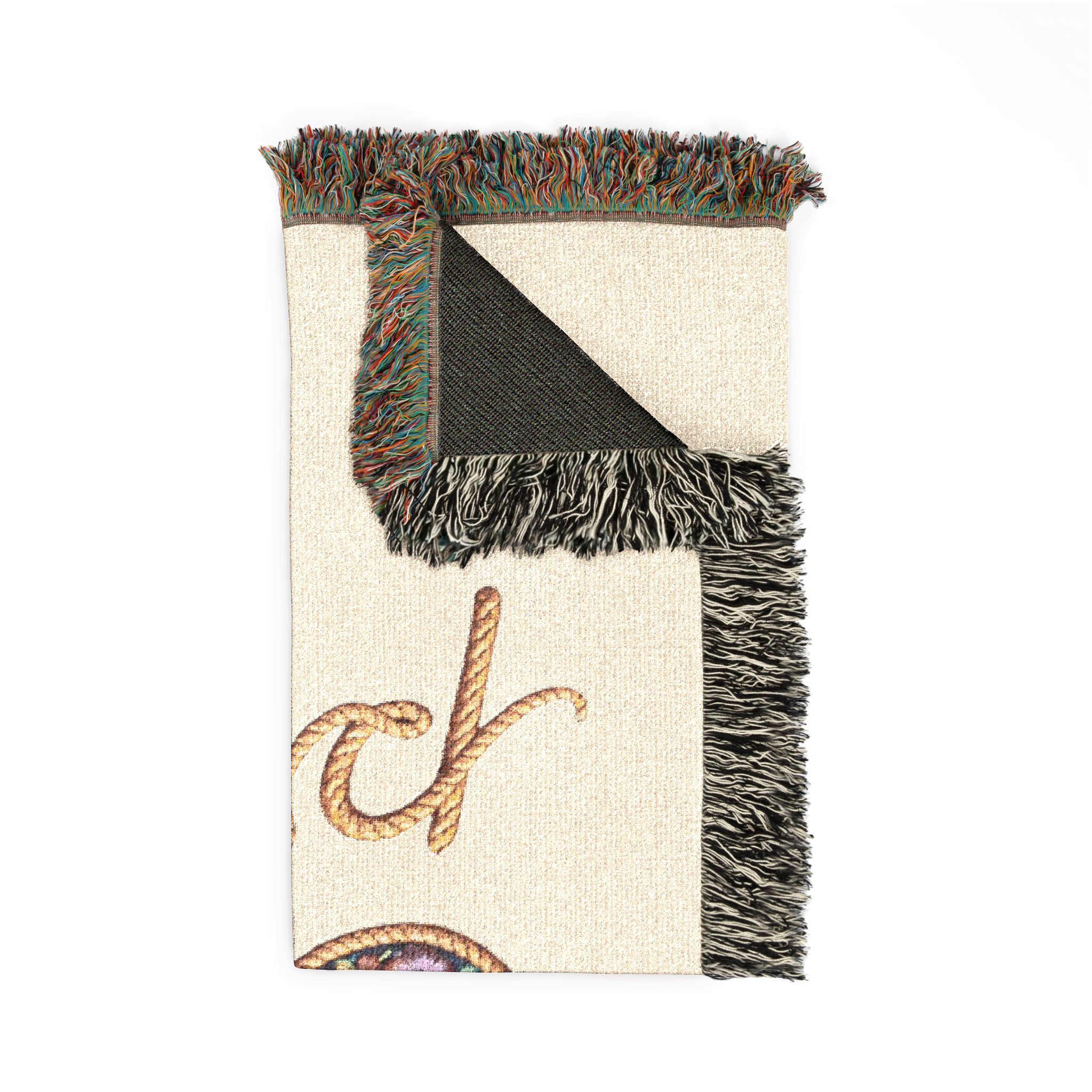 Her Secret is Simple SHE Prismatic Letter Woven Blanket | Inspirational Throw - Image 3